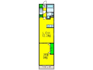 ワイハイツ栄和の物件間取画像